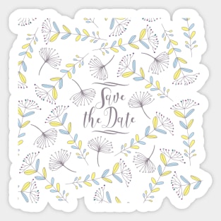 Save the Date Sticker